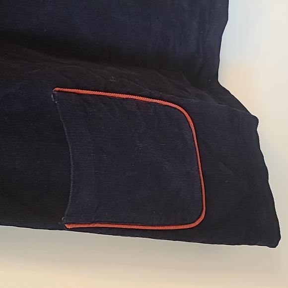 Retro Navy Corduroy A-Line Dress sz M - Picture 4 of 7